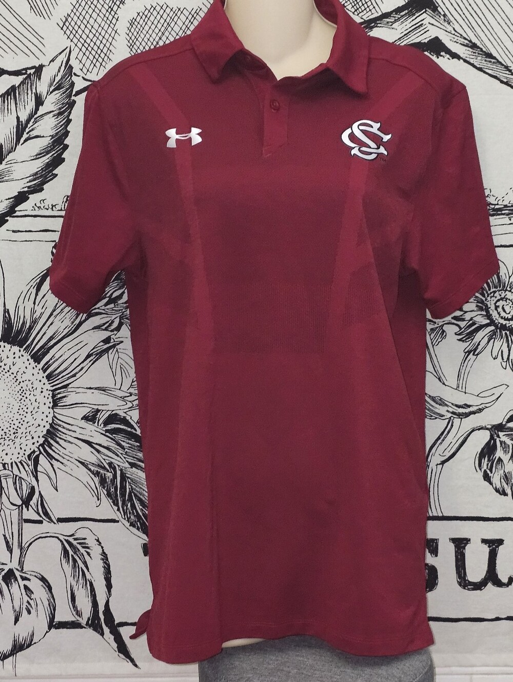Under Armour Women's Burgundy Polo South Carolina Gamecocks Small